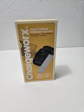 Chargeworx Portable Power Bank for iPhone, Apple Watch & Android - Yellow